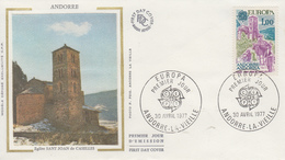 Enveloppe  FDC  1er  Jour  ANDORRE  ANDORRA     EUROPA     1977 - FDC