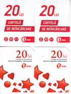 Moldova ,  Moldavie , Prepaid Phonecard - Unite , 20 Lei , Set , Tipe 2+3 , Paper , Used - Moldavië