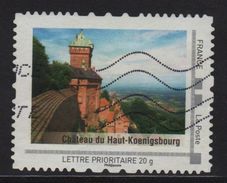 Timbre Personnalise Oblitere - Lettre Prioritaire 20g - Chateau Du Haut Koenigsbourg - Usados
