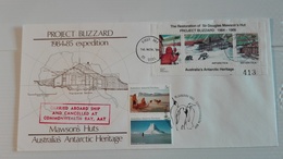 Australian Antarctic Project Blizzard FDC Cover - Vignette- 1984 - - Covers & Documents