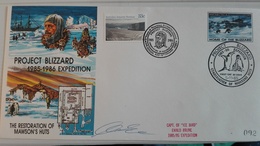 AAT   Project Blizzard  85/86 Navire IceBird   Signature Capitaine - Lettres & Documents