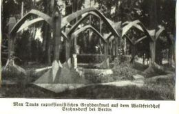 Max Tants Expressionistisches Grabdenkmal Auf Dem Waldfriedhof Stahnsdorf Bei  Berlin /Druck Aus Zeitschrift /1924 - Bücherpakete