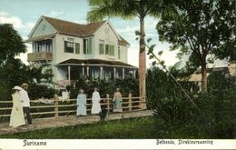 Suriname, BETHESDA, House Of The Director (1910s) Moravian Mission Postcard - Surinam