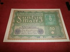 Billets > Allemagne > [ 3] 1918-1933 : République De Weimar > Reichsbanknote > 50 Mark 24 Juin 1919 Aq B N°649396 - 50 Mark