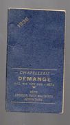 Metz (57 Moselle) Agenda Calendrier Semainier 1938 CHAPELLERIE DEMANGE (PPP5689) - Grand Format : 1921-40