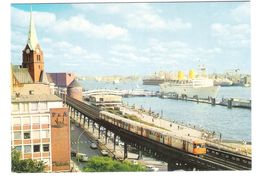 Deutschland - Hamburg - Hafen - Schiff - Ship - Dampfer " Orion " - Bahn - Train - S-Bahn - Steamers