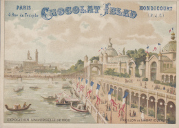 Chromos - Paris Exposition Universelle 1900 - Publicité Chocolat Ibled Mondicourt - Pavillon De L'Horticulture - Ibled