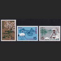 Japan 1967-67 Famous Garden Series Set Of 3 MNH (jjc0453-5) - Unused Stamps