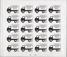 Australia 1968 Melboune Mailing Service (in Use During A Postal Strike) 25c Sheet Of  20 - Werbemarken, Vignetten