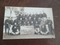 Carte Photo Militaires Militaria Classe 1907 Vive Les Volants 23ème 3ème Pièce - Regimientos