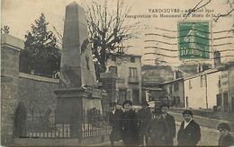 - Dpts Div.-ref-WW708- Meurthe Moselle - Vandoeuvre Les Nancy - 2 Janvier 1921 - Inauguration Monument Aux Morts - - Vandoeuvre Les Nancy