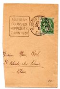 CHER - Dépt N° 18 = AUBIGNY Sur NERE 1931 = FLAMME DAGUIN ' COURSES HIPPIQUES ' - Mechanical Postmarks (Other)