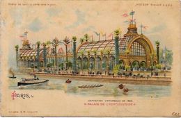 CPA Transparente à Regarder à La Lumière Système Circulé Paris Exposition Universelle De 1900 - Cartoline Con Meccanismi
