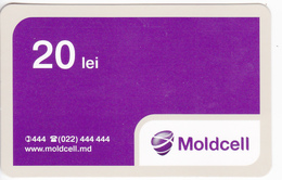 Moldova ,  Moldavie , Prepaid Phonecard - Moldcell , 20 Lei , Paper , Used - Moldavië