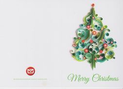 New Zealand Christmas Card Issued By New Zealand Post - 2017 - Signed - Christmas Tree - Postal Stationery