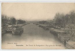 30 Gard - Beaucaire Le Canal De Navigation Vue Prise De L'écluse Péniche Ed Boyer L - Beaucaire