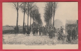Rousbrugge-Haringhe - Route De Ypres ... Groepen Soldaten ( Verso Zien ) - Poperinge