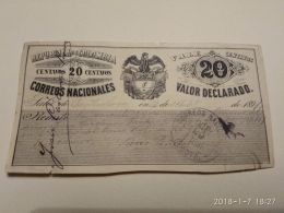 20 Centavos 1891 - Colombia