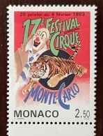 MONACO Cirque, Circus, Circo. Yvert N°1854 ** MNH. - Zirkus