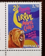 MONACO Cirque, Circus, Circo. Yvert N°2180 ** MNH. - Zirkus