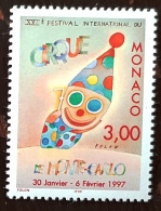 MONACO Cirque, Circus, Circo. FESTIVAL INTERNATIONAL Du CIRQUE Oeuvre De FOLON 1997  ** MNH. - Circus