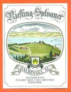 Etiquette Vin D'alsace Riefling Sylvaner Halbinsel Au à Wadenswil Suisse - 75 Cl - Riesling