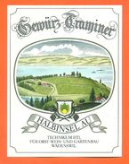 Etiquette Vin D'alsace Gewurztraminer Halbinsel Au à Wadenswil Suisse - 75 Cl - Gewurztraminer