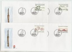 GREENLAND 1999 Arctic Vikings I On FDCs.  Michel 339-42 - FDC