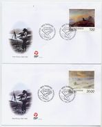 GREENLAND 1999 Paintings On FDCs.  Michel 336-37 - FDC