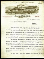 FACTURE OU LETTRE  ANCIENNE AVEC ILLUSTRATION- BELGIQUE- DOLHAIN POUR FRANCE- MAISON : PELZER- 1919 - Vestiario & Tessile