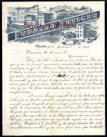 FACTURE OU LETTRE  ANCIENNE AVEC ILLUSTRATION- ESPAGNE- SABADELL POUR FRANCE- MAISON : FUDALDO ARTIGAS- 1903 - Spanien