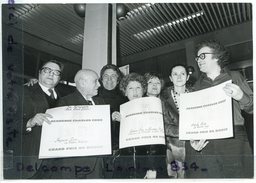 Photo De Presse  Original - Raymond DEVOS, Jean NOHIN, Minou DROUET, Caroline CLER, Patrick FONT,11-03-1975, TBE, Scans. - Famous People