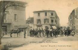 30  QUISSAC   PLACE DU PONT DE GARONNE 1906  Voir Scans - Quissac