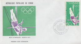 Enveloppe  FDC  1er  Jour   CONGO   Jeux  Olympiques  MUNICH   1972 - FDC