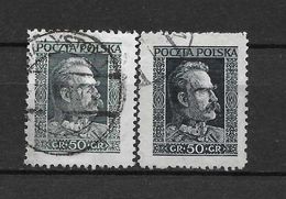 LOTE 1787 A  ///   (C010)  POLONIA   YVERT Nº: 343/343A - Usados