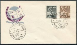 1958 Iceland FRIMEX Stamp Exhibition Cover - Cartas & Documentos