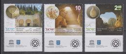 ISRAEL 2017 UNESCO WORLD HERITAGE MARESHA BET GUVRIN CAVES BET SHEARIM NECROPOLIS NAHAL MEAROT - Unused Stamps (with Tabs)