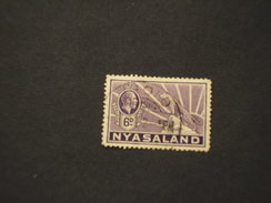 NYASSALAND - 1934/5 PANTERA 6 P. - TIMBRATO/USED - Nyassaland (1907-1953)
