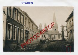 STADEN-CARTE PHOTO Allemande-Guerre 14-18-1 WK-Belgien-Flandern- - Staden