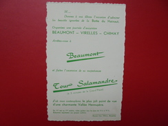 Beaumont :Carte Publicitaire-Tour Salamandre (B240) - Beaumont