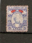 ZANZIBAR 1898 2½a SG 181 LIGHTLY MOUNTED MINT Cat £5 - Zanzibar (...-1963)