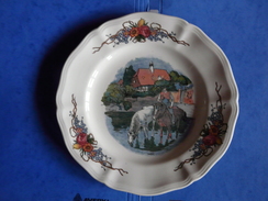 Assiette Porcelaine Obernai Sarreguemines FRANCE (2) - Sarreguemines (FRA)