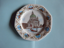 Assiette Porcelaine Italie Venise Venezia La Madonne Della Salute - Non Classificati