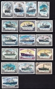 27 Timbres De Russie Neufs Et Oblitérés Navires - Bateaux