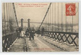 89 Yonne Cézy Sur Le Pont Au Lendemain De L'innondation Du 25 Janvier 1910 Ed Karl Guillot - Autres & Non Classés