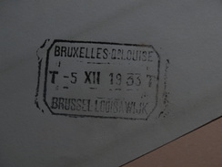 Telegram Déposé à Rhodestgenese Vers Brussel-louiswijk Le 05/12/1933. - Sellos Telégrafos [TG]