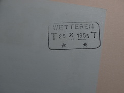 Telegram Déposé à Wetteren Vers Wetteren Le 25/10/1955. - Sellos Telégrafos [TG]