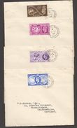 1949  UPU 75th Ann Complete Set On 4 Matched Covers - ....-1951 Pre-Elizabeth II