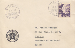 Enveloppe  SUEDE  1950 - Cartas & Documentos
