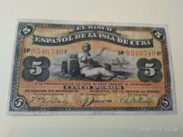 5 Pesos 1896 - Cuba